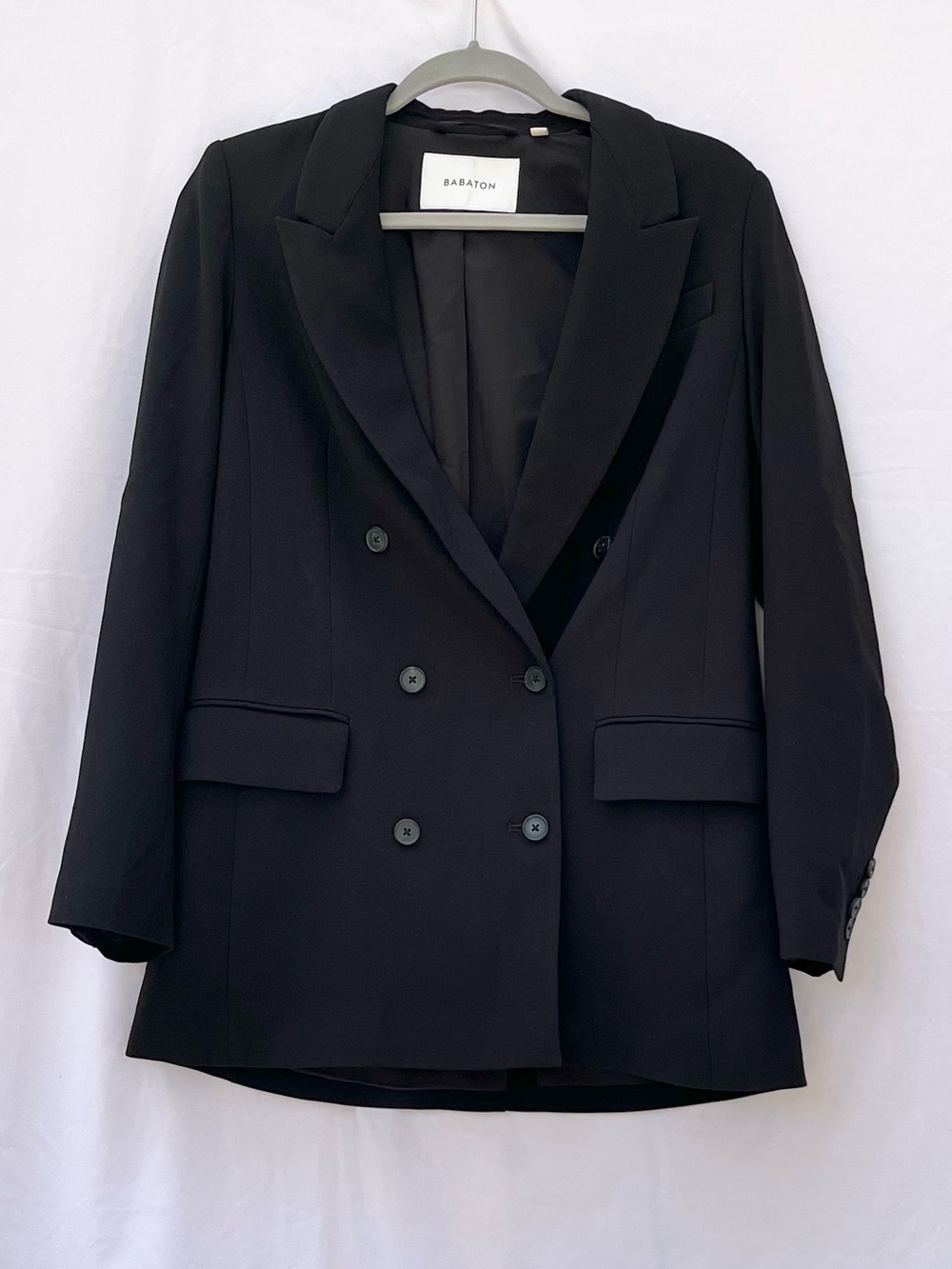 ARITZIA | BABATON BLACK DOUBLE BREASTED BLAZER SIZE 0
